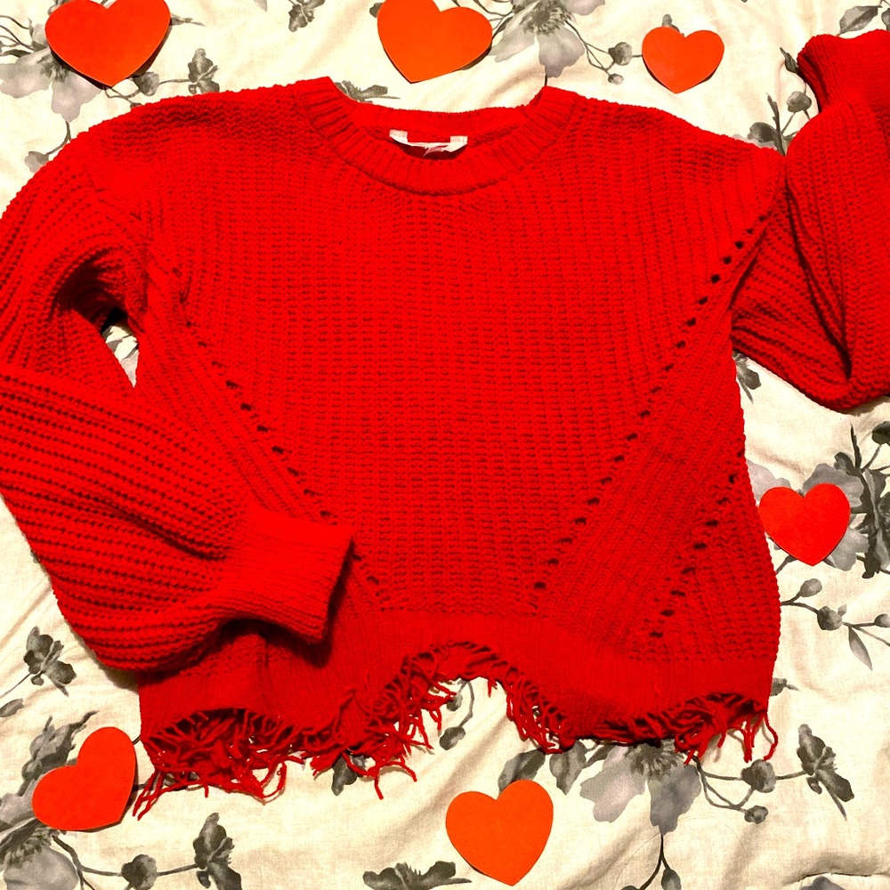 Red very cozy sweater